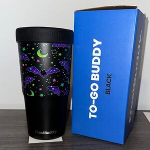 FrostBuddy Black Bat Design Tumbler